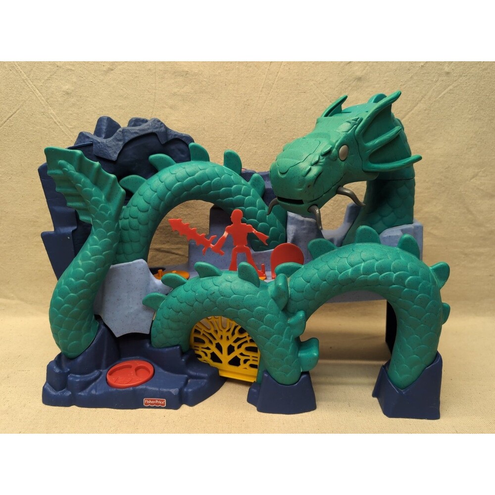 Imaginext Sea Dragon Island Fisher Price Playset 2009 Serpent Lair Retired As Is